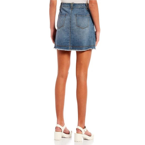 Top 10 ✨ Copper Key Denim Mini ???? Skirt Indigo ???? 2 Top 10 ✨ Copper Key Denim Mini ???? Skirt Indigo ???? - Image 2