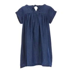 New ???? Copper Key Little ???? Girls 2T-6X Tie Front Denim ???? Dress Indigo ????