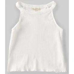 Hot Sale ???? Copper Key Big ???? Girls 7-16 Mockneck Ribbed Lettuce Hem Tank Top Pink ????