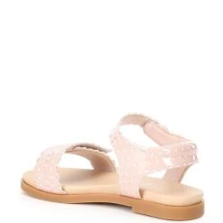 Best deal ✨ Copper Key ???? Girls' Cutsey Scalloped Polka Dot Ankle Strap ???? Sandals (Infant) Seashell Sand/white ???? -Copper Key Shop unnamed file 1896