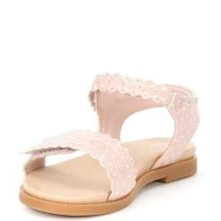 Best deal ✨ Copper Key ???? Girls' Cutsey Scalloped Polka Dot Ankle Strap ???? Sandals (Infant) Seashell Sand/white ???? -Copper Key Shop unnamed file 1897