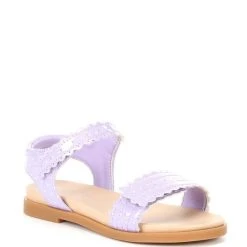 Best deal ✨ Copper Key ???? Girls' Cutsey Scalloped Polka Dot Ankle Strap ???? Sandals (Infant) Seashell Sand/white ???? -Copper Key Shop unnamed file 1900