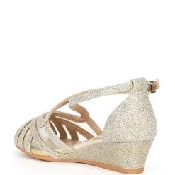 Outlet ???? Copper Key ???? Girls' Klassy Bling Wedge ???? Sandals (Toddler) Sand Gold ???? -Copper Key Shop unnamed file 1916