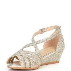 Outlet ???? Copper Key ???? Girls' Klassy Bling Wedge ???? Sandals (Toddler) Sand Gold ???? -Copper Key Shop unnamed file 1917