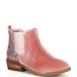 Flash Sale ⌛ Copper Key ???? Girls' Dazzler Glitter Back Booties (Toddler) Light Pink ❤️