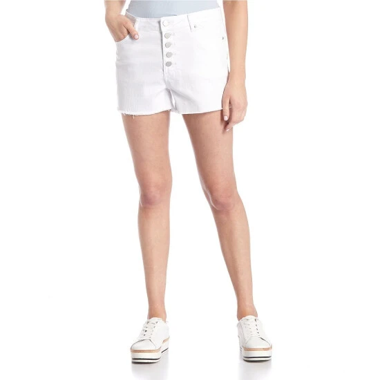 Brand new ???? Copper Key High Rise Button Front Frayed Hem Denim Shorts Medium Stonewash ???? 9 Brand new ???? Copper Key High Rise Button Front Frayed Hem Denim Shorts Medium Stonewash ???? - Image 9