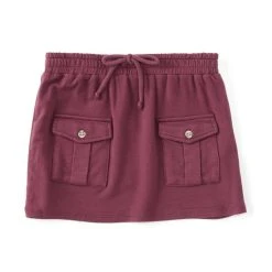 Buy ???? Copper Key Little ???? Girls 2T-6X Knit Cargo ???? Skirt Burgundy ????