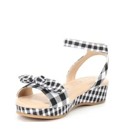 Best reviews of ???? Copper Key ???? Girls' Dearisst Eyelet Bow Gingham Flatform Wedges (Youth) Black/white ???? -Copper Key Shop unnamed file 2045