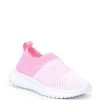 Best Pirce ✨ Copper Key Adventure Wear ???? Girls' Aktive Washable Slip-On ???? Sneakers (Infant) White/pink ❤️