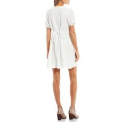 Best Pirce ???? Copper Key Family Matching Puff Sleeve Ruffle Trim Gauze Babydoll ???? Dress Light Lime ✔️ -Copper Key Shop unnamed file 2135