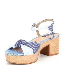 Deals ???? Copper Key Sunnydays Striped Ankle Strap ???? Sandals Blue ???? -Copper Key Shop unnamed file 2151