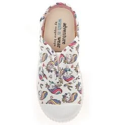 Brand new ???? Copper Key Adventure Wear ???? Girls' Budeee Washable Eyelet Unicorn Print ???? Sneakers (Youth) Unicorn Multi ???? -Copper Key Shop unnamed file 2163
