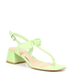 Cheap ✔️ Copper Key Teatime T-Strap Bow Block Heel Leather ???? Sandals Meadow ⭐