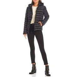 Promo ???? Copper Key Long Sleeve Stand Collar Hooded Waterproof Lightweight Quilted Puffer ???? Coat Pearl ???? -Copper Key Shop unnamed file 220