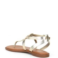 Coupon ???? Copper Key Metallic Sahara Slouch Leather Strappy ???? Sandals Sand Gold ???? -Copper Key Shop unnamed file 2243