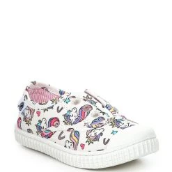 Flash Sale ✔️ Copper Key Adventure Wear ???? Girls' Budeee Washable Eyelet Unicorn Print ???? Sneakers (Infant) Unicorn Multi ????