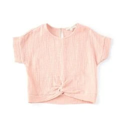 Deals ???? Copper Key Little ???? Girls 2T-6X Gauze Twist Front Natural ✔️ -Copper Key Shop unnamed file 2269