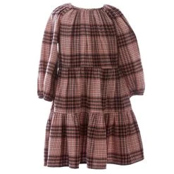 Coupon ???? Copper Key Little ???? Girls 2T-6X Tiered Plaid ???? Dress Pink Multi ????