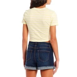 Cheapest ???? Copper Key Striped Short Sleeve Crop Tee Blue ⌛ -Copper Key Shop unnamed file 2303