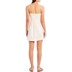 Budget ???? Copper Key Button Front Spaghetti Strap ???? Dress Open White ???? 7 Budget ???? Copper Key Button Front Spaghetti Strap ???? Dress Open White ???? -Copper Key Shop unnamed file 2314