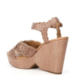 Best deal ???? Copper Key Wildflower Raffia Wrapped Wedges Ibiza Nude ✔️ -Copper Key Shop unnamed file 2321