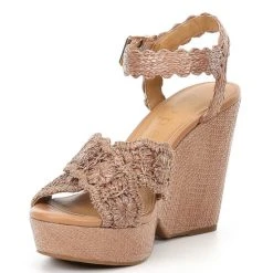 Best deal ???? Copper Key Wildflower Raffia Wrapped Wedges Ibiza Nude ✔️ -Copper Key Shop unnamed file 2322