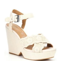 Best deal ???? Copper Key Wildflower Raffia Wrapped Wedges Ibiza Nude ✔️ -Copper Key Shop unnamed file 2325