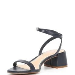 Cheapest ???? Copper Key Shooting Star Leather Ankle Strap Block Heel ???? Sandals Seaport Navy ✨ -Copper Key Shop unnamed file 2330