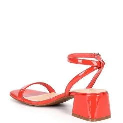 New ❤️ Copper Key Shooting Star Ankle Strap Patent Block Heel ???? Sandals Poppy Red ⌛ -Copper Key Shop unnamed file 2350