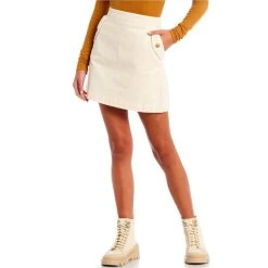 Best reviews of ???? Copper Key Corduroy Flap Pocket Mini ???? Skirt Ivory ????