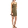 Promo ???? Copper Key Denim Faux Wrap ???? Dress Olive ????