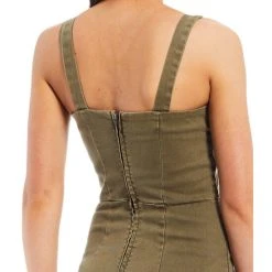 Promo ???? Copper Key Denim Faux Wrap ???? Dress Olive ???? -Copper Key Shop unnamed file 2397