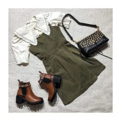 Promo ???? Copper Key Denim Faux Wrap ???? Dress Olive ???? -Copper Key Shop unnamed file 2400