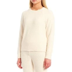 Promo ???? Copper Key Coordinating Cozy Teddy Crew Neck Sweater Ivory ⌛ -Copper Key Shop unnamed file 241