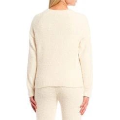 Promo ???? Copper Key Coordinating Cozy Teddy Crew Neck Sweater Ivory ⌛ -Copper Key Shop unnamed file 242