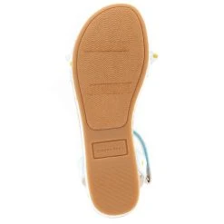 Flash Sale ✨ Copper Key ???? Girls' Dearisst Eyelet Bow Floral Gingham Flatform Wedges (Youth) Blue Multi ✔️ -Copper Key Shop unnamed file 2427