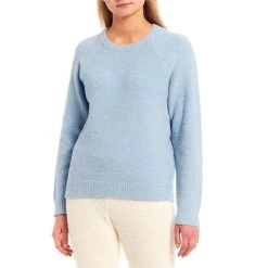 Promo ???? Copper Key Coordinating Cozy Teddy Crew Neck Sweater Ivory ⌛ -Copper Key Shop unnamed file 243