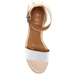 Deals ???? Copper Key Hightide Ankle Strap Espadrille Platform Wedges White ???? -Copper Key Shop unnamed file 2477