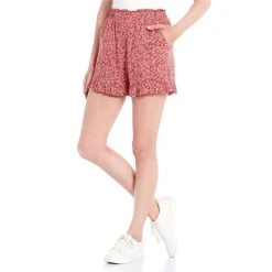 Brand new ???? Copper Key Elastic Waist Ruffle Hem Ditsy Floral Shorts Blue Multi ✔️ -Copper Key Shop unnamed file 2537