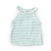 Best Pirce ???? Copper Key Big ???? Girls 7-16 Striped Ribbed Halter Tank Top Lime/white ????