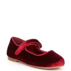 New ⌛ Copper Key ???? Girls' Darrling Velvet Velcro Mary Janes (Toddler) Evergreen ⌛