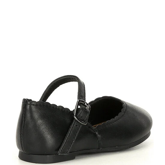 Discount ???? Copper Key ???? Girls' Quetee Scalloped Leather Mary Jane Flats (Youth) Black ???? 2 Discount ???? Copper Key ???? Girls' Quetee Scalloped Leather Mary Jane Flats (Youth) Black ???? - Image 2