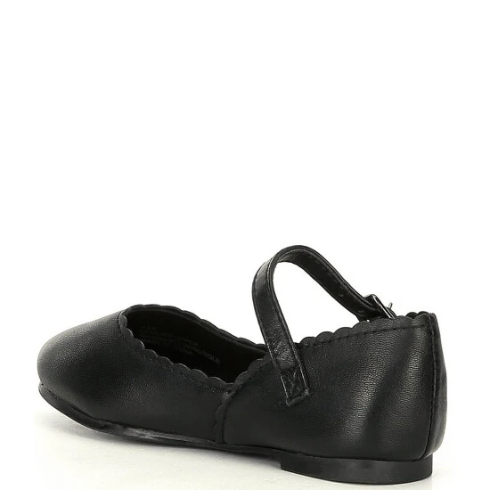 Discount ???? Copper Key ???? Girls' Quetee Scalloped Leather Mary Jane Flats (Youth) Black ???? 3 Discount ???? Copper Key ???? Girls' Quetee Scalloped Leather Mary Jane Flats (Youth) Black ???? - Image 3