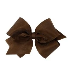 Deals ???? Copper Key ???? Girls King Pinch Clip Organza Hair Bow White ???? -Copper Key Shop unnamed file 319