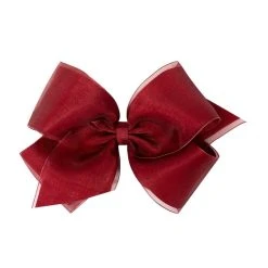 Deals ???? Copper Key ???? Girls King Pinch Clip Organza Hair Bow White ???? -Copper Key Shop unnamed file 320