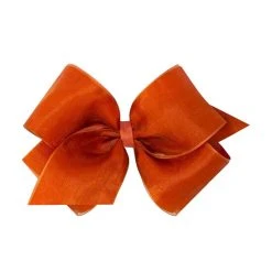 Deals ???? Copper Key ???? Girls King Pinch Clip Organza Hair Bow White ???? -Copper Key Shop unnamed file 324