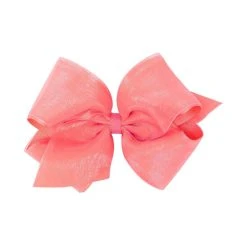 Deals ???? Copper Key ???? Girls King Pinch Clip Organza Hair Bow White ???? -Copper Key Shop unnamed file 330