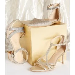 New ???? Copper Key Twilight Glitter T-Strap ???? Dress ???? Sandals Sand Gold ???? -Copper Key Shop unnamed file 358