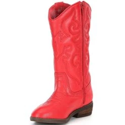 Budget ⭐ Copper Key ???? Girls' Leather Round Toe Western Cowboy ???? Boots (Toddler) White ???? -Copper Key Shop unnamed file 389