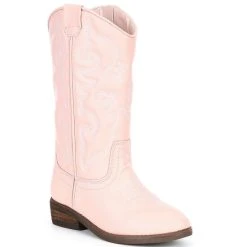Budget ⭐ Copper Key ???? Girls' Leather Round Toe Western Cowboy ???? Boots (Toddler) White ???? -Copper Key Shop unnamed file 392